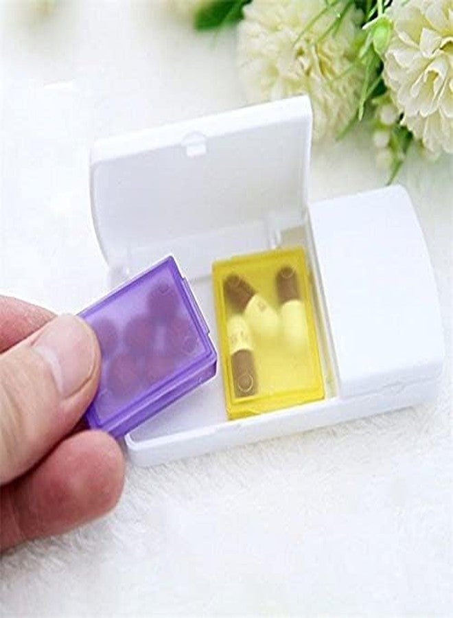 Azinoor Slim Pill Cutter & Storage Box - Portable Pill Splitter & Organizer - Perfect Travel Partner - White - 1 Count - Image 4